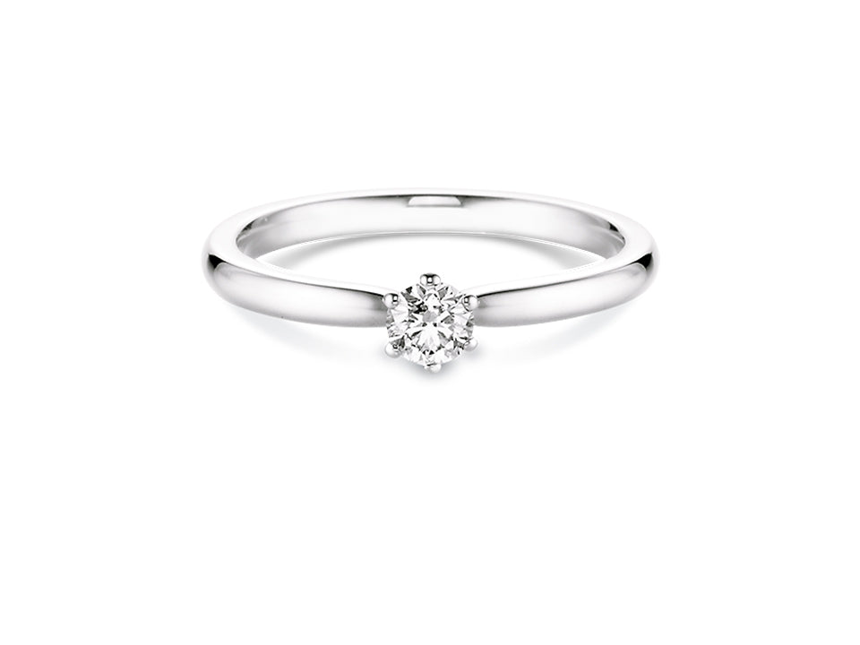 N1 Diamonds Verlobungsring 6er Krappe Weißgold 0,15ct TW-si