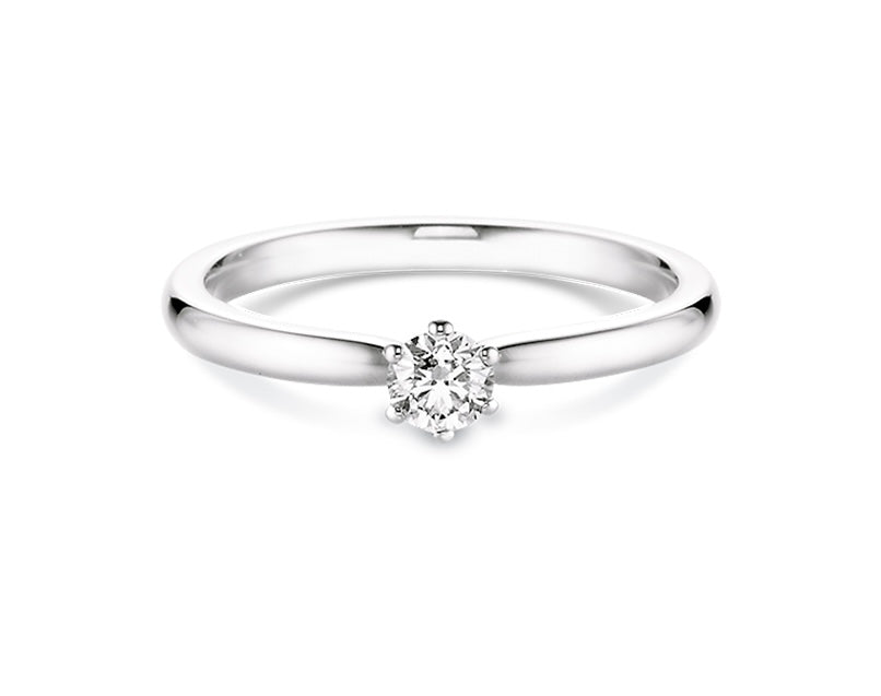 N1 Diamonds Verlobungsring 6er Krappe Weißgold 0,25ct TW-si