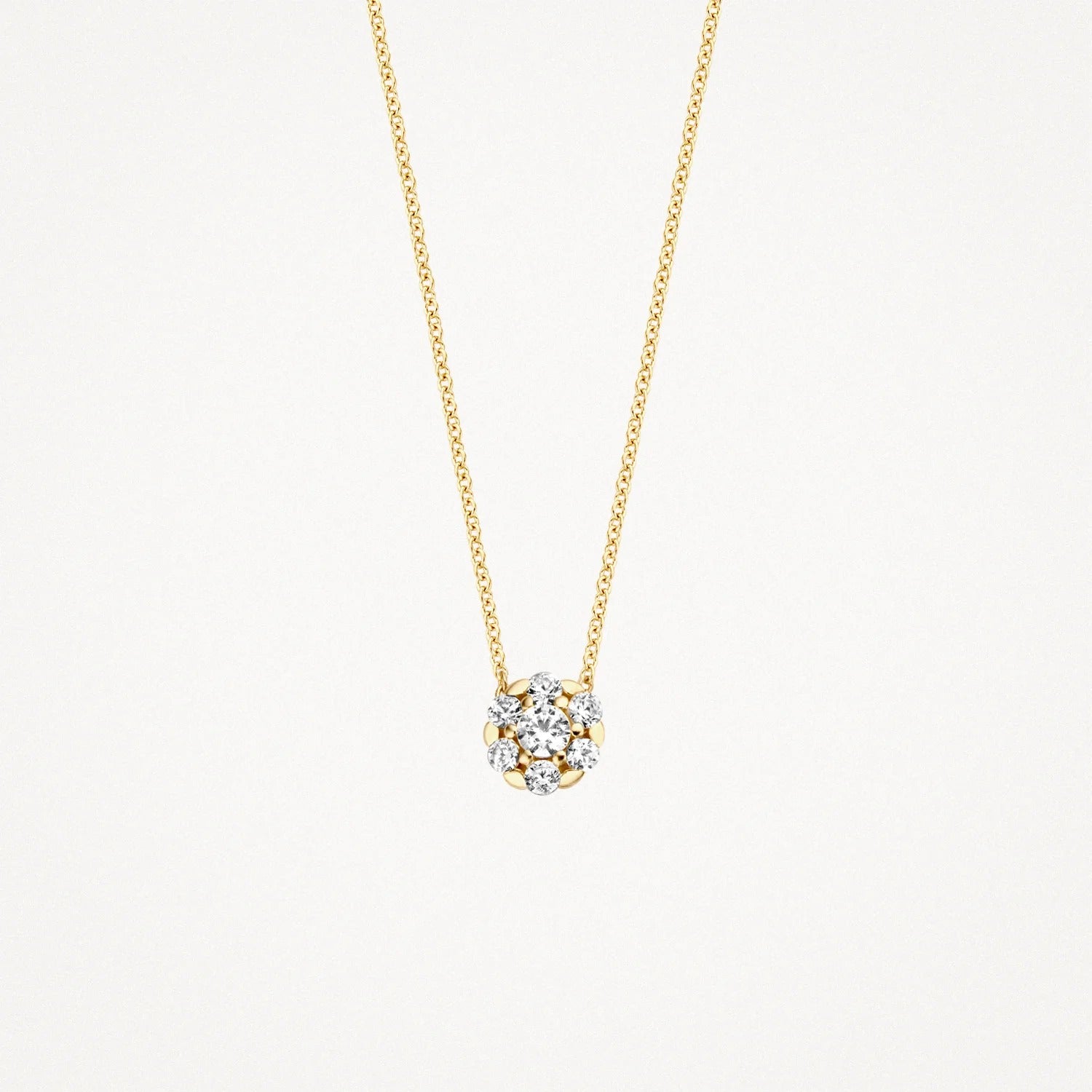 Halskette 3097YZI - 585er Gelbgold mit Zirkonia